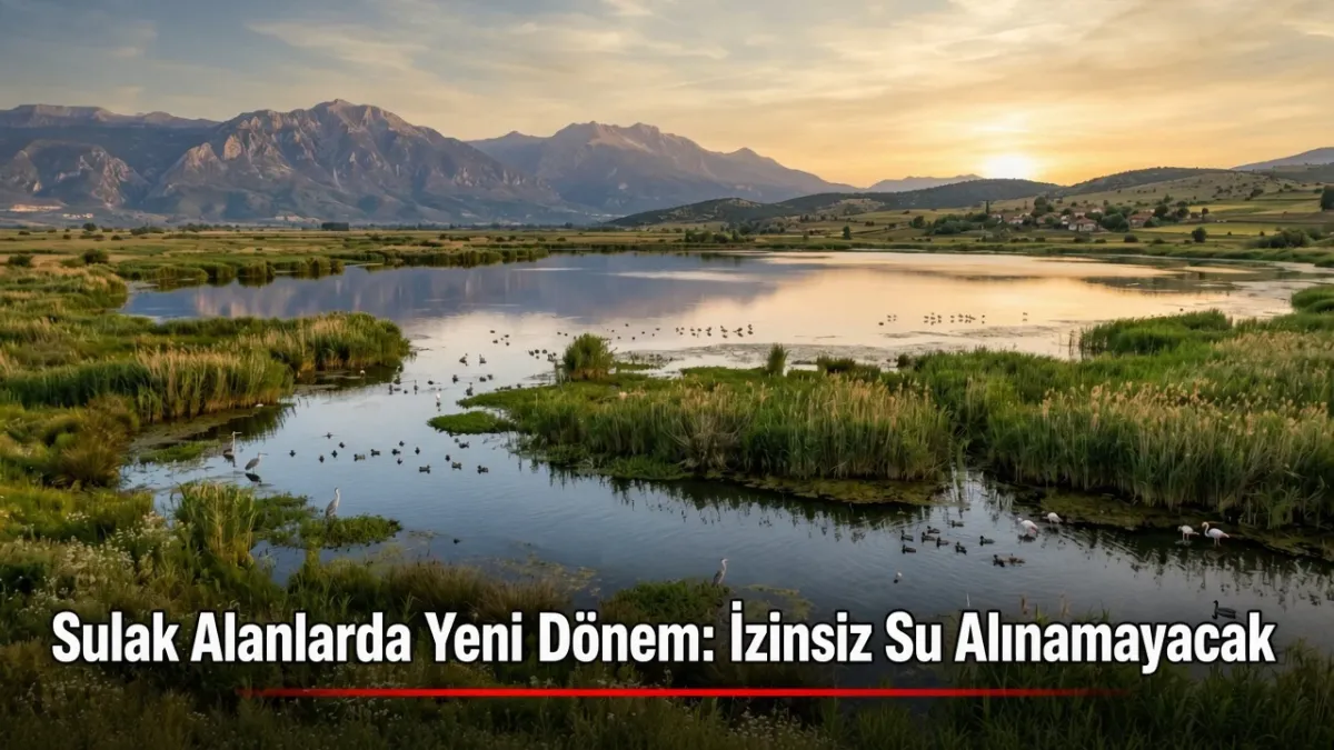 Sulak Alanlarda Yeni Dönem: İzinsiz Su Alınamayacak